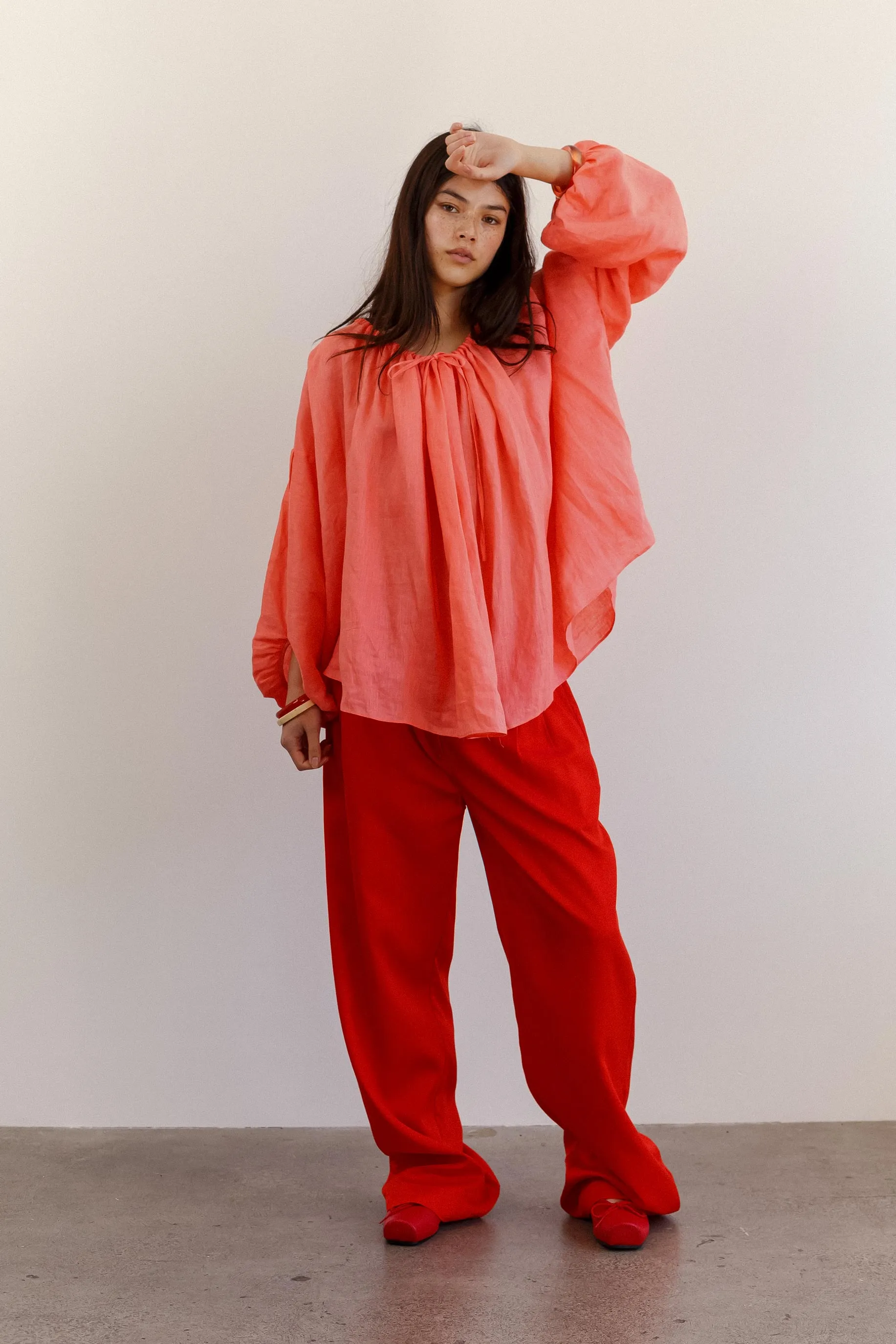 Poppy Linen Top