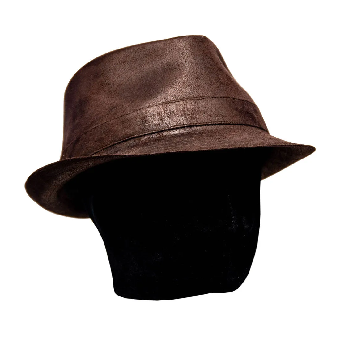 Saint Martin - Faux Leather Trilby Fedora