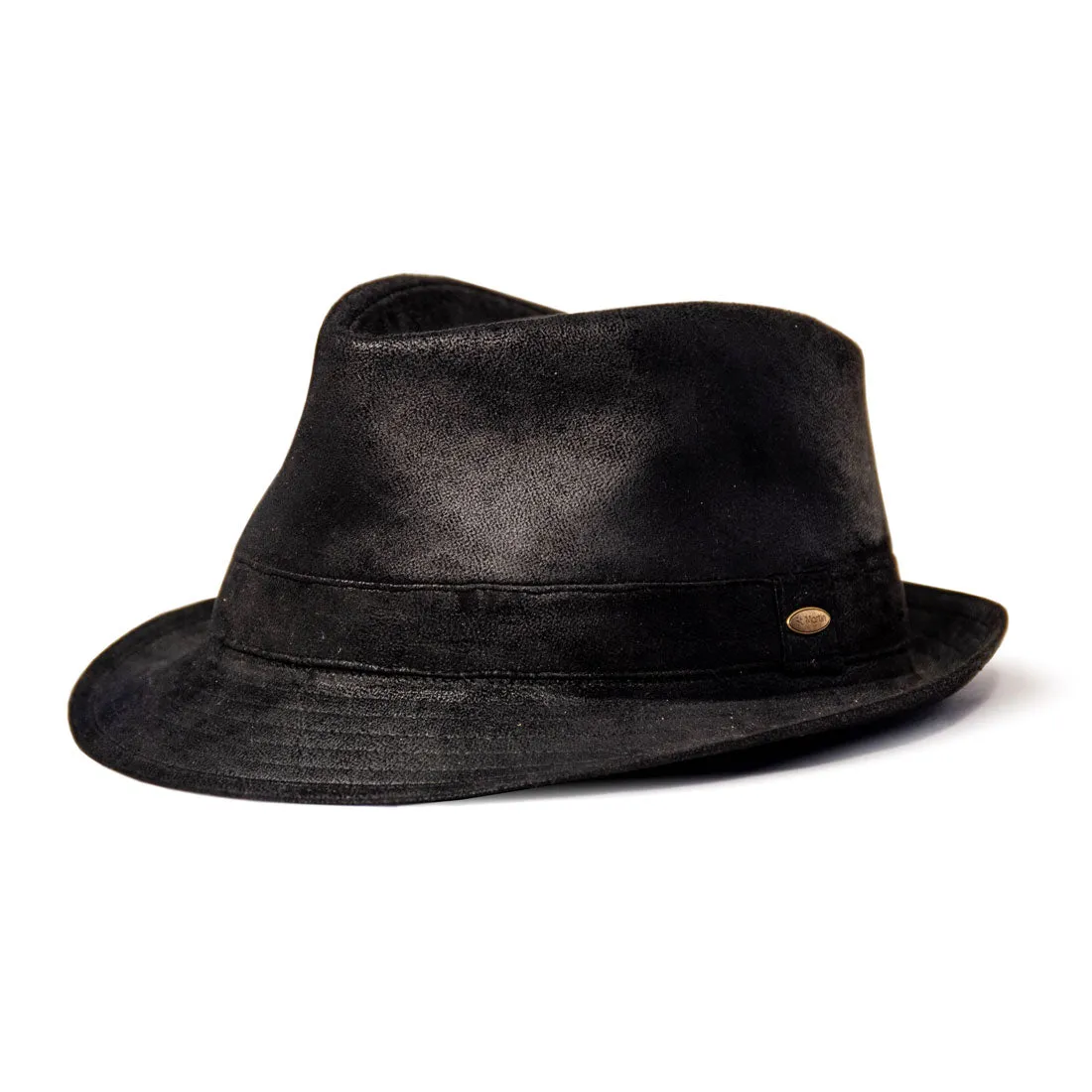 Saint Martin - Faux Leather Trilby Fedora