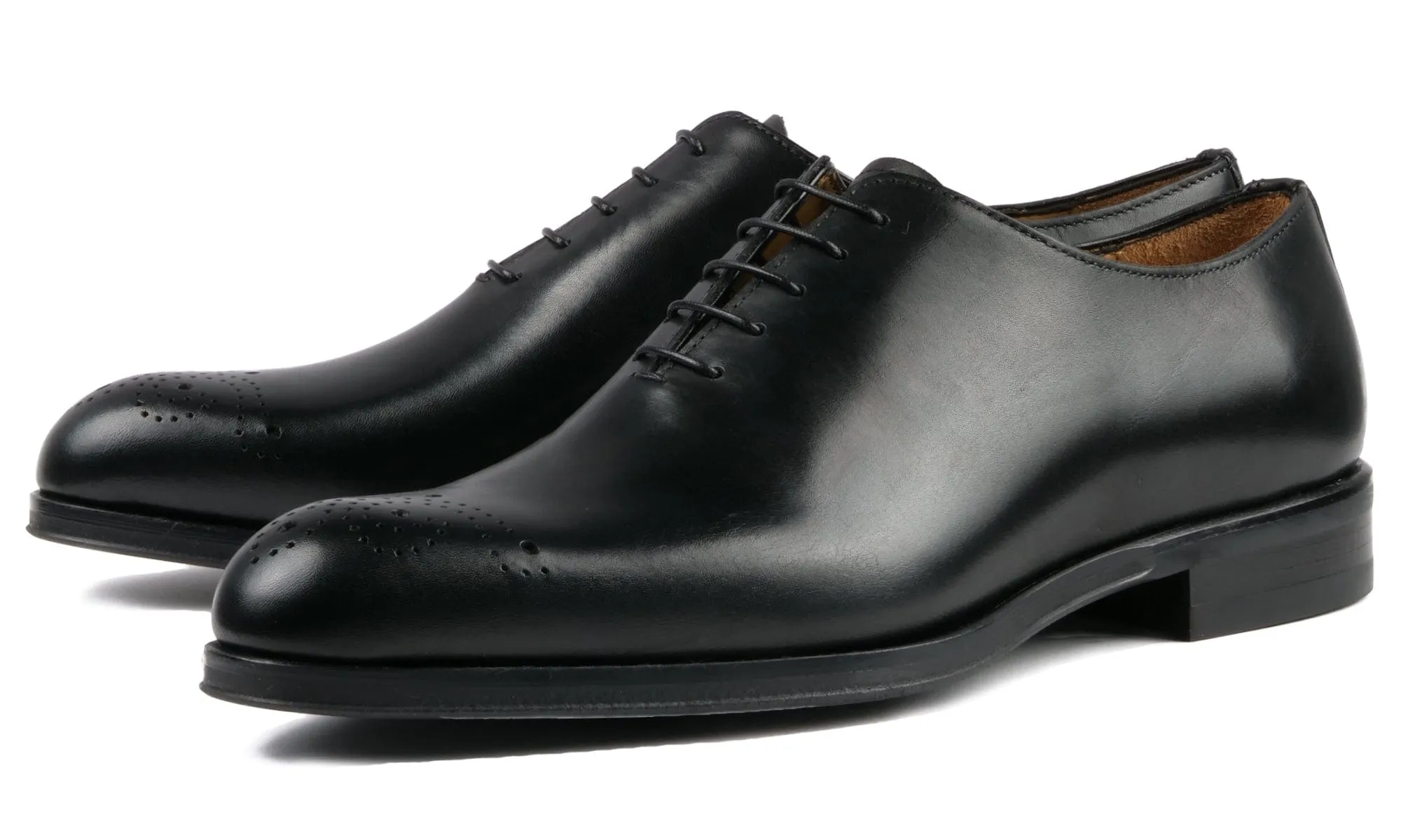 Soho Wholecut Oxford Brogue Black