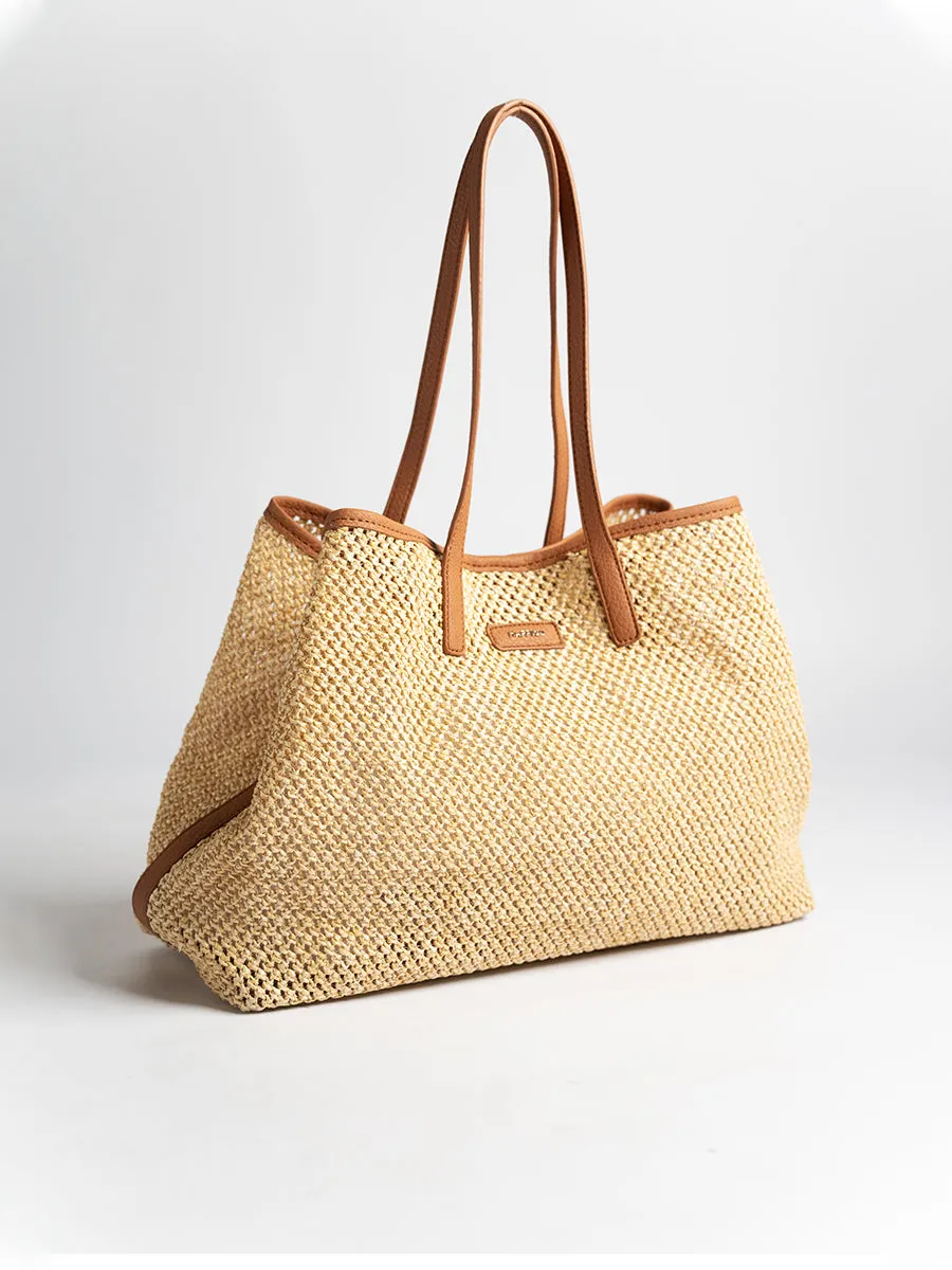 Sylvia Raffia Tote Bag