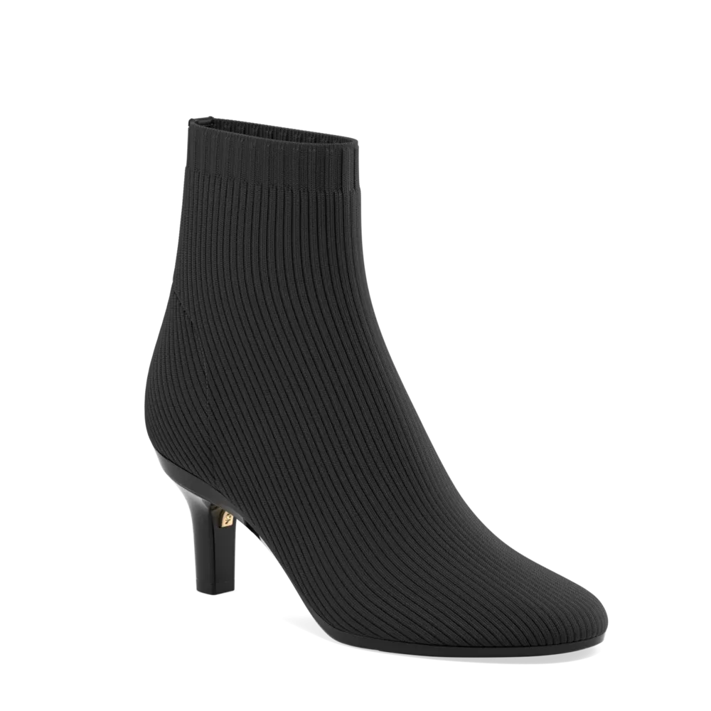 The Josie Bootie - Coal Knit 3 Stiletto