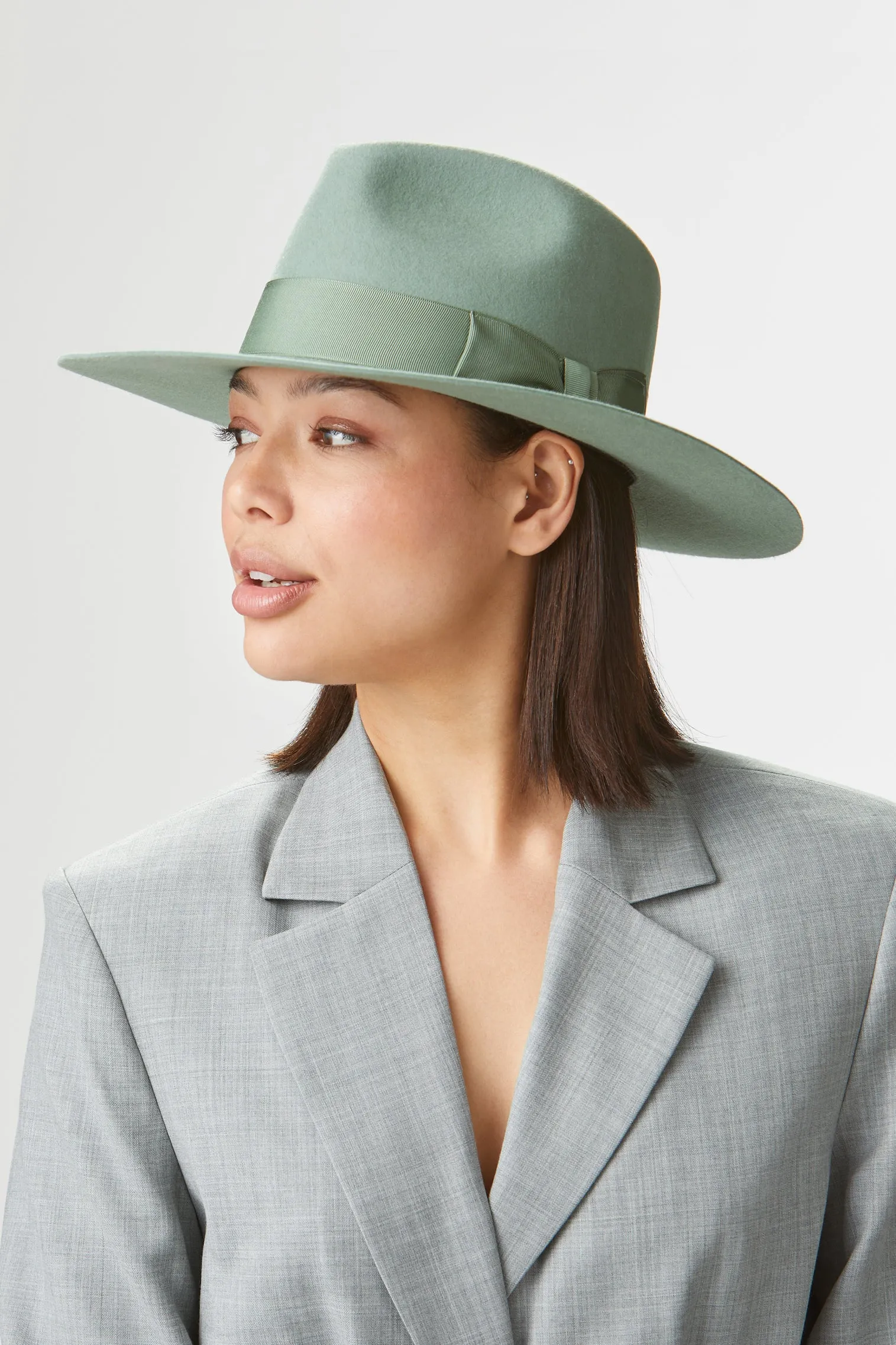 Toni Green Flat-Brim Fedora