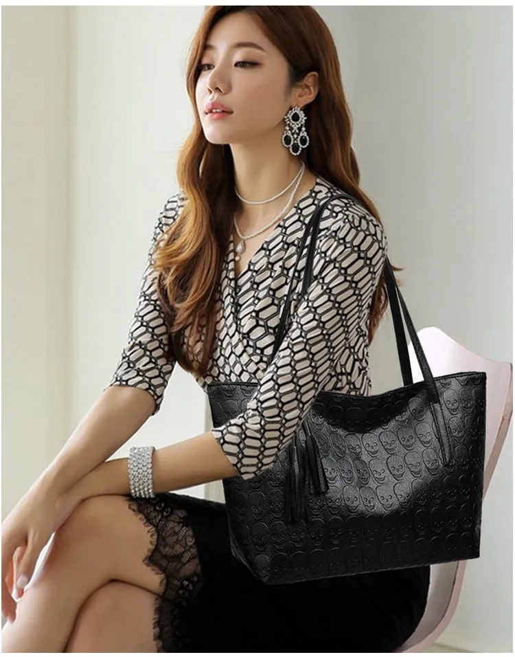 Versatile Crossbody Solid Color Tote Women's Bag