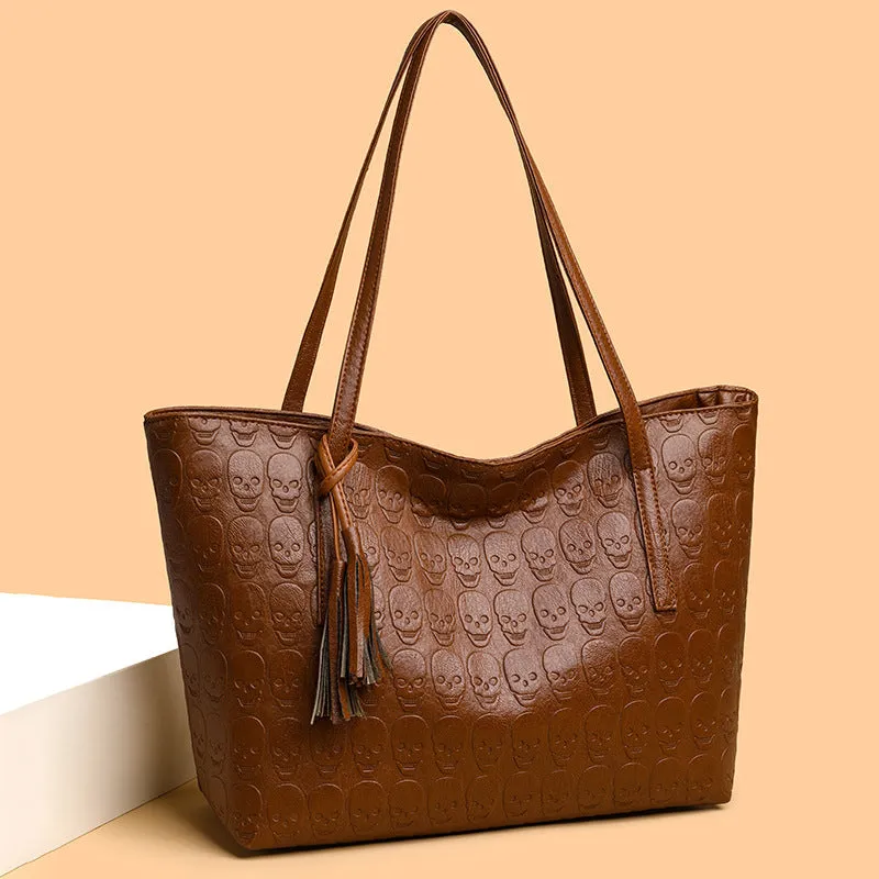 Versatile Crossbody Solid Color Tote Women's Bag