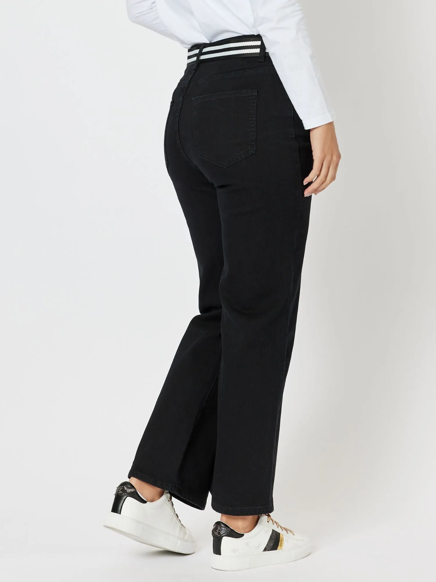 Vicki High Rise Bootcut Jean - Black