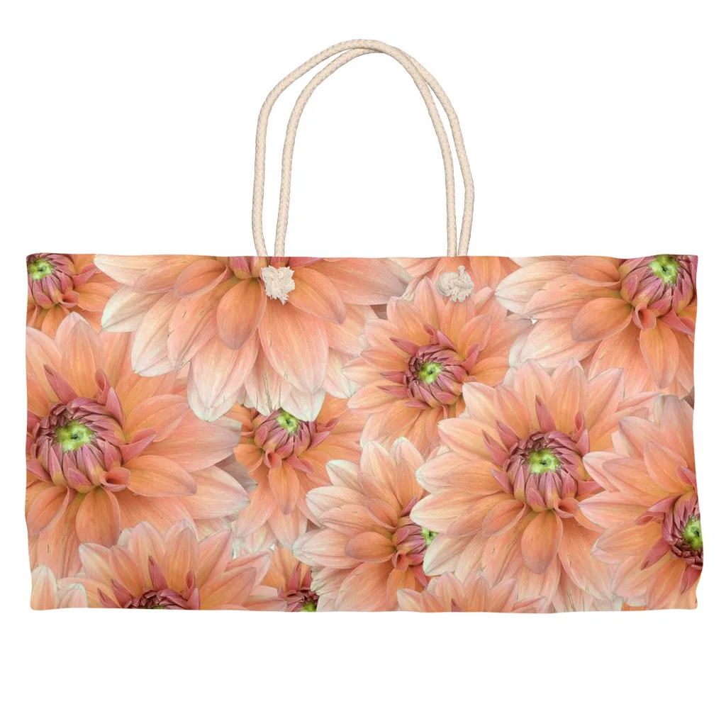 Weekend Tote (Cotton rope or webbing handle) Dahlia  1