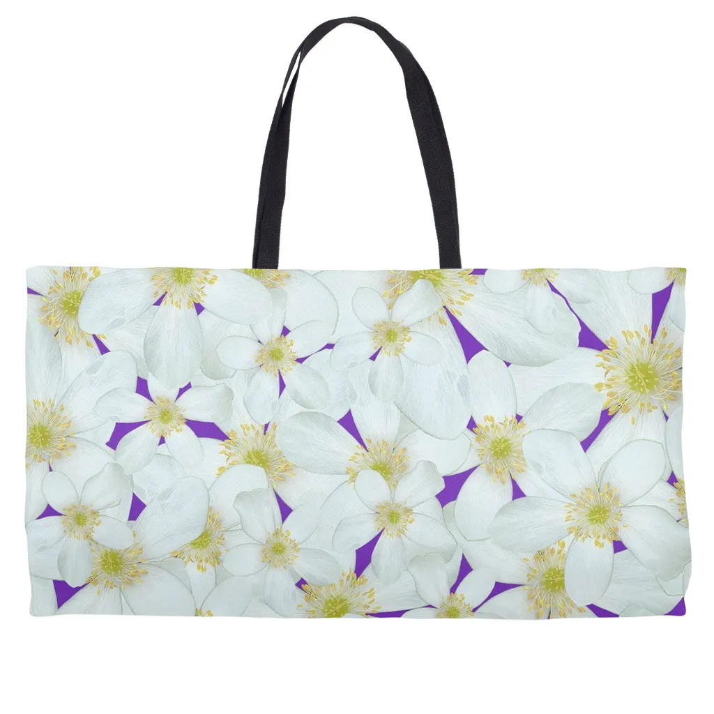 Weekend Tote (Cotton rope or webbing handles) Wood Anemone  1