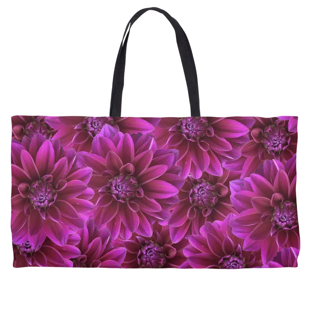 Weekend Tote (Cotton webbing or rope handle) Dahlia 2