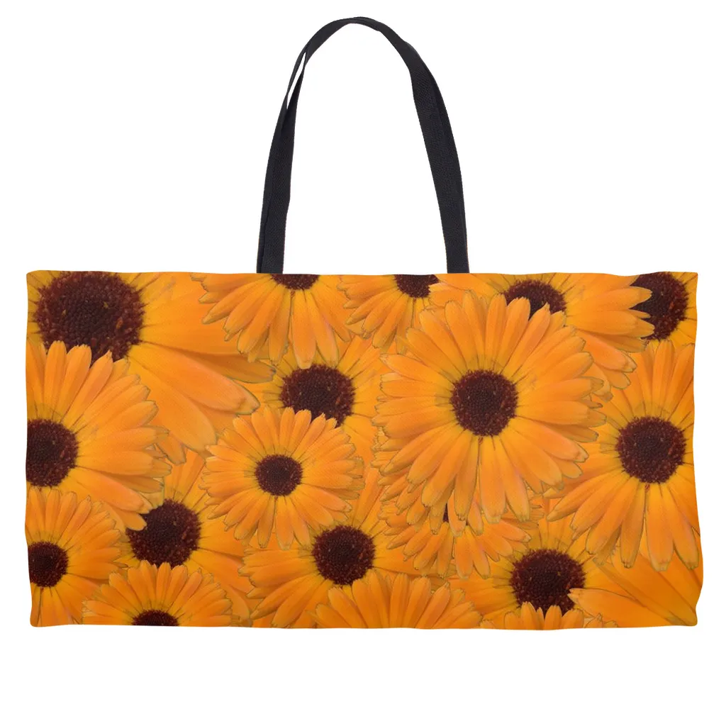 Weekend Tote (Cotton webbing or rope handles) Calendula  1