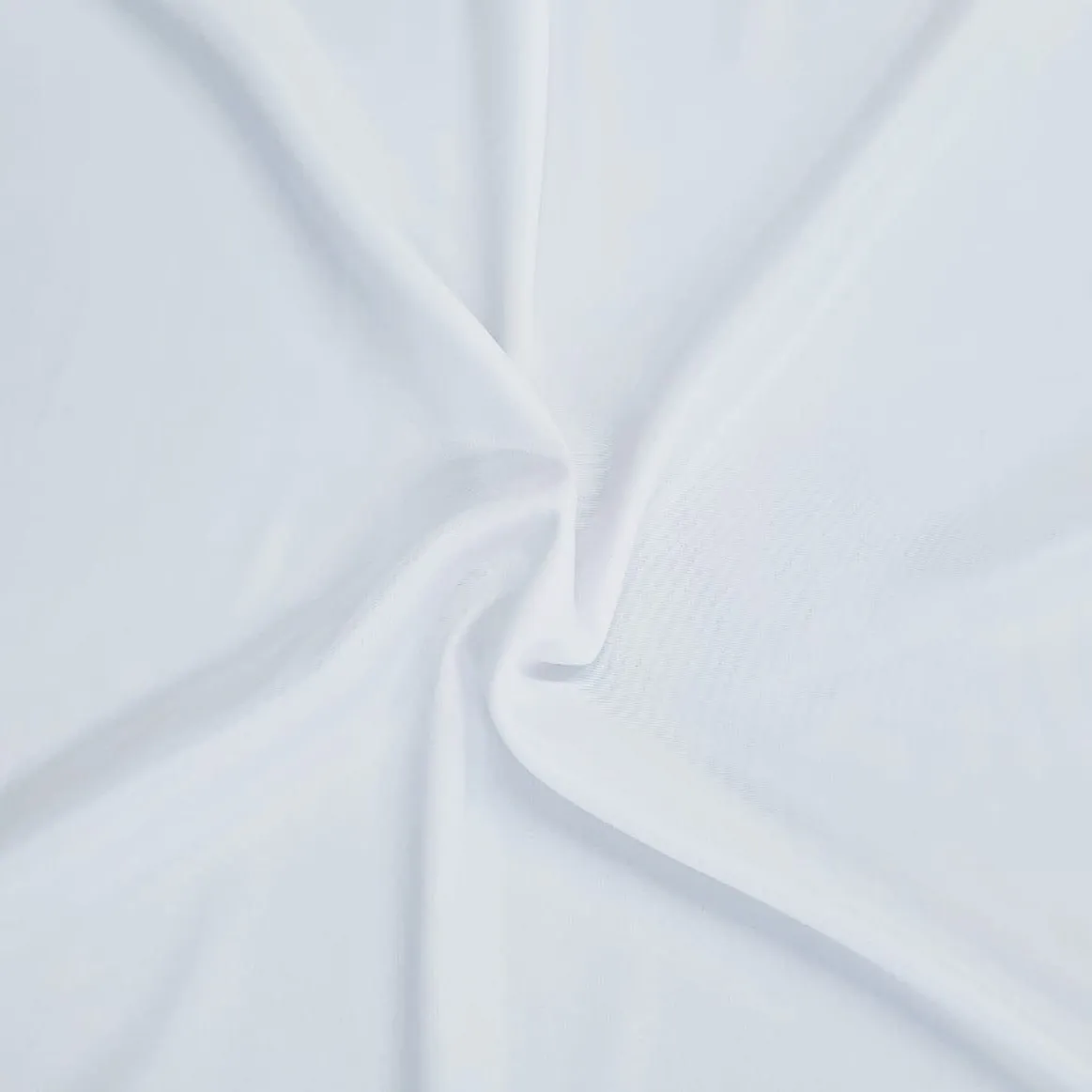 White Solid Crape Fabric