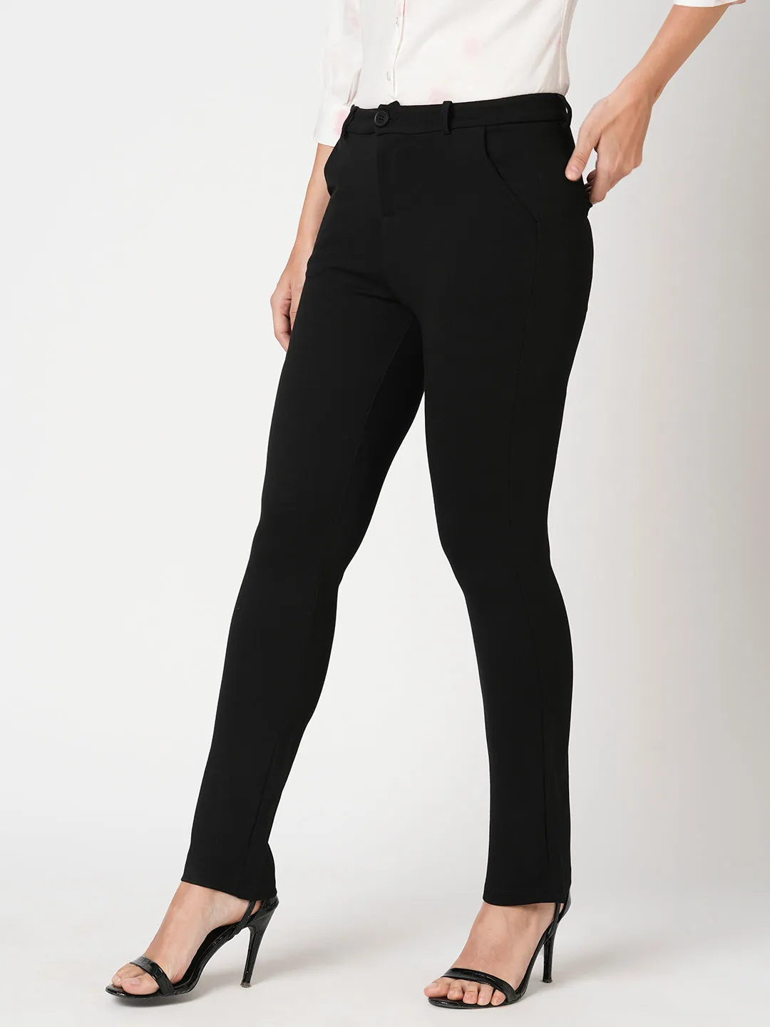 Women High-Rise Straight Fit Treggings