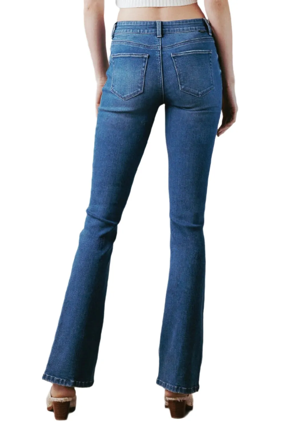 Women's High Rise Destructed Bootcut