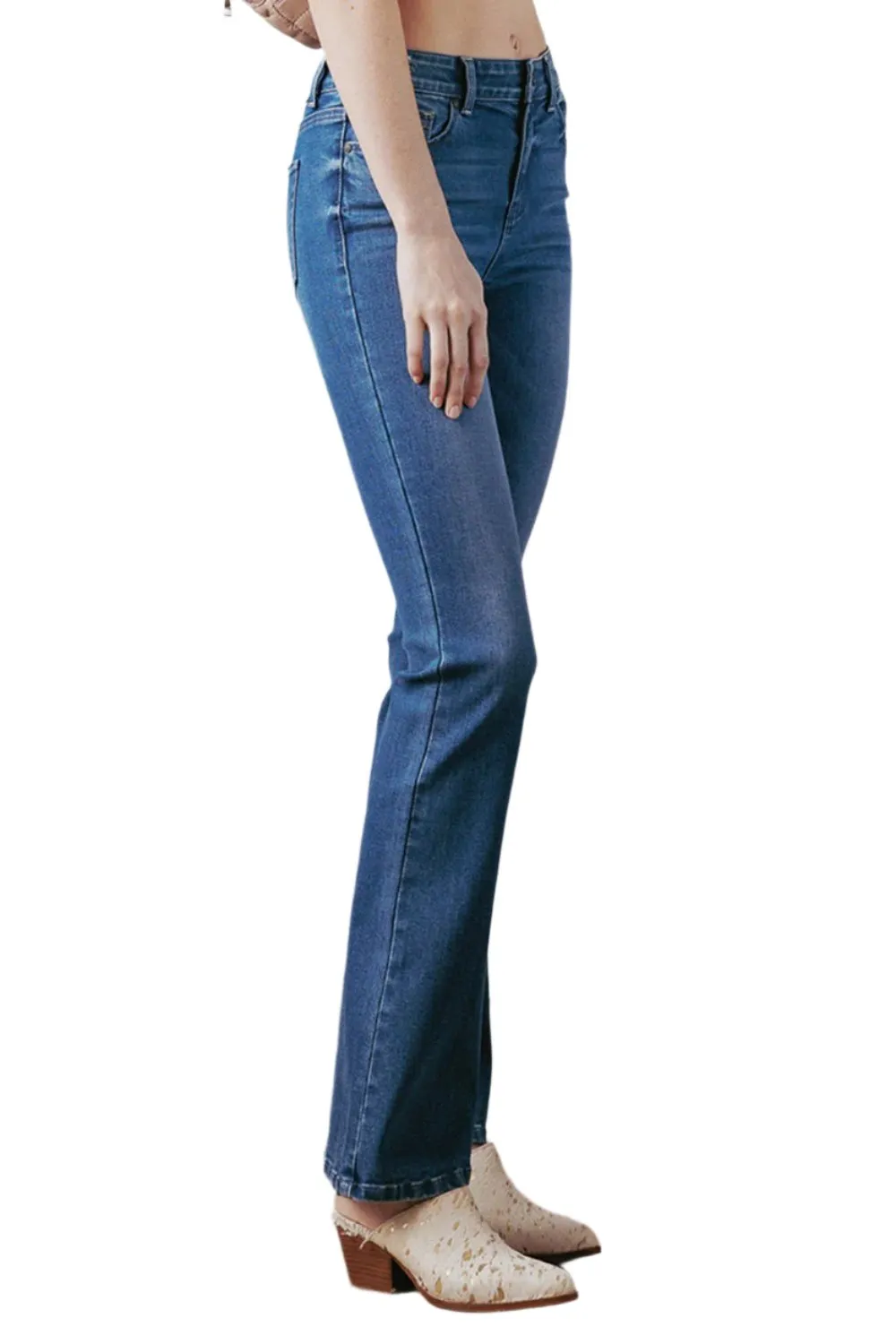 Women's High Rise Destructed Bootcut