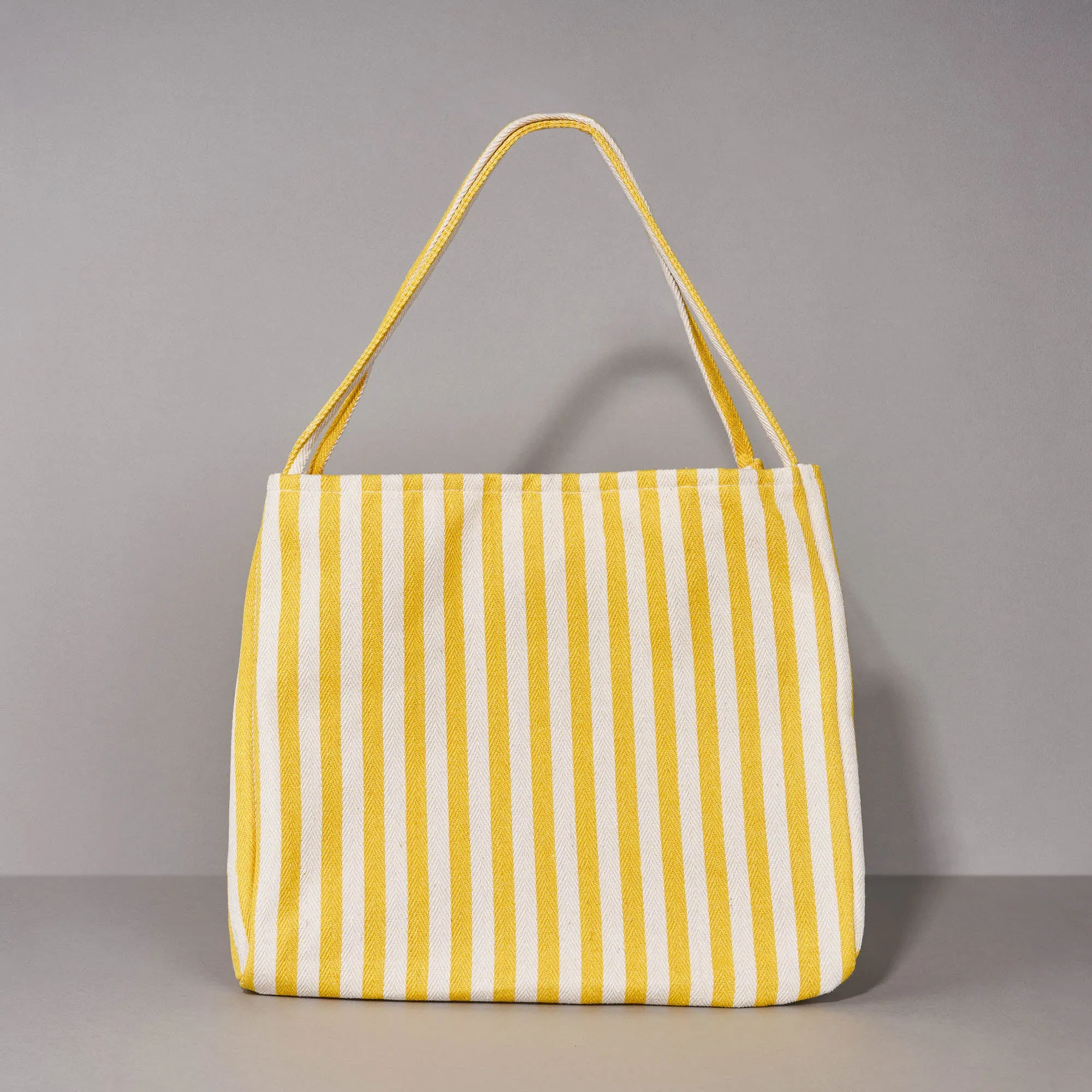 Yellow Stripe Tote Bag