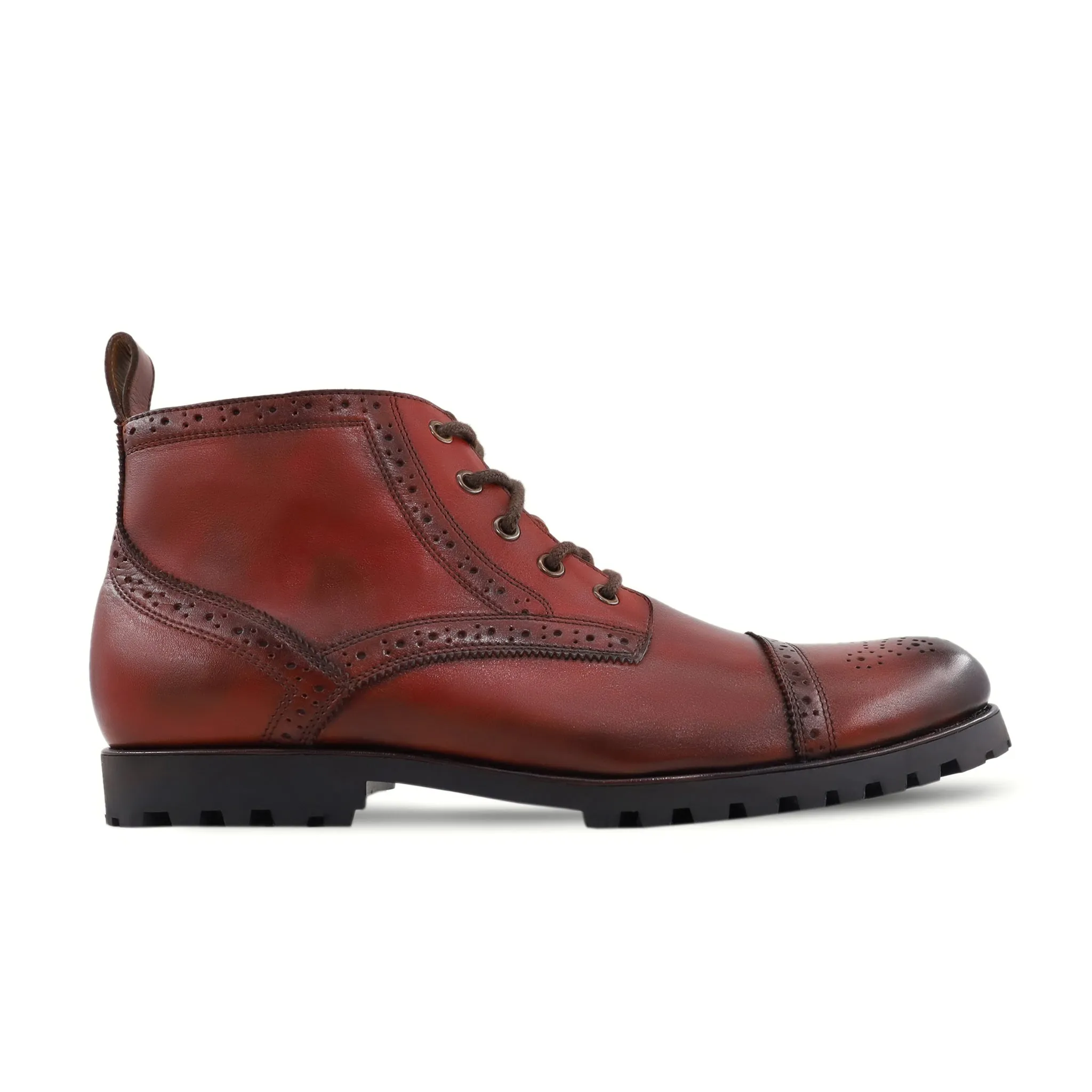 Yorrick -  Men's Burnished Oxblood Calf Leather Boot